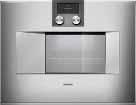 6 Ovens 400 series. Combi-steam ovens 400 series Width 76 cm Handleless door / automatic door opening Rotary knob and TFT touch display operation.