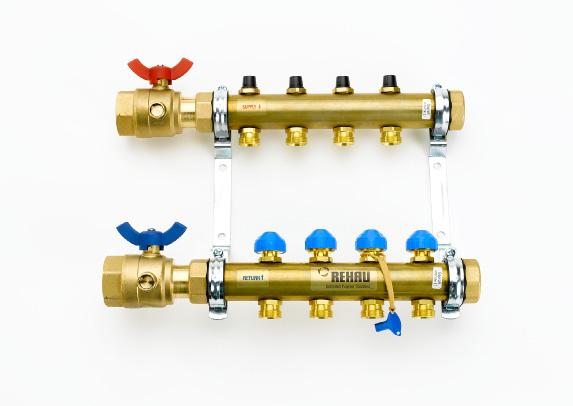 4.4 RAUGEO Manifold 4.4.1 Description The RAUGEO manifold provides geothermal installers with an engineered distribution solution for geothermal ground loop fields. 4.4.2 Properties The high-quality