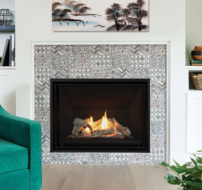 H5 The H5 continues the Horizon tradition with a diverse fireplace, blending distinct, quality materials with the latest in radiant and convective heat technology.