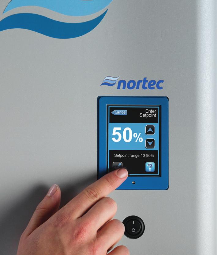 Cold water zone helps with scale management and blockage of water in / out parts The Nortec RO series are specially designed for the use with steam humidifiers.