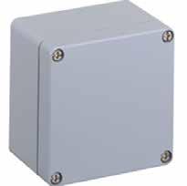 without holes ELAK-Ex3 85825 Terminal Box, customizable: Technical Data: Measures: Width...122mm Length...120mm Height...81mm Inner height...72mm Material: Base and cover...aluminium Si 12,.