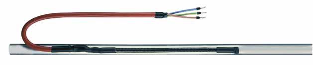 Heating Cable Type EL-Mix up to 90 C Overjacket PVC Earth braiding tinned copper Tertiary insulation PVC Return wire tinned copper Secondary insulation PVC Primary insulation PFA Heating wire