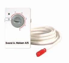 Member of the NIBE Group Floor Heating Thermostats Type SAN-REG-23 OTC-1991 SAN-REG-23, 10A, 230V: SAN-REG-23 is designed for mounting into a flush mounting box and support for the LK FUGA series.
