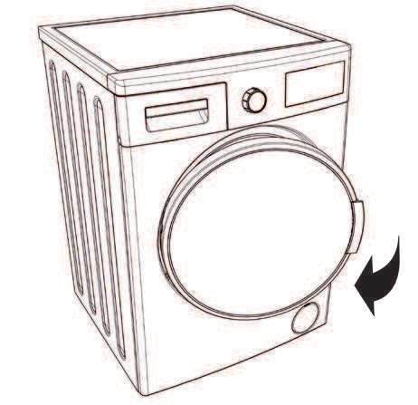 Placing laundry into the washing machine It is necessary to select a program before placing laundry into the washing machine. Otherwise the load sensor will not be activated.