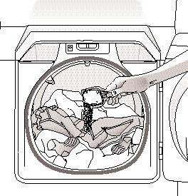 used in top loading washers. Adding Detergent Either liquid or granular detergent may be used to wash clothes.