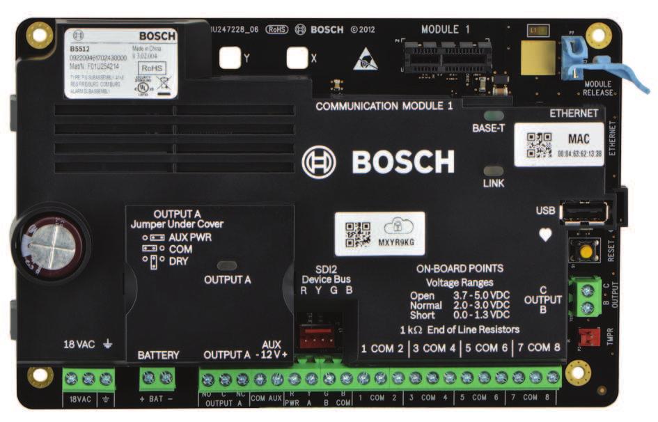 Control Panels B6512/B5512/B4512/B3512