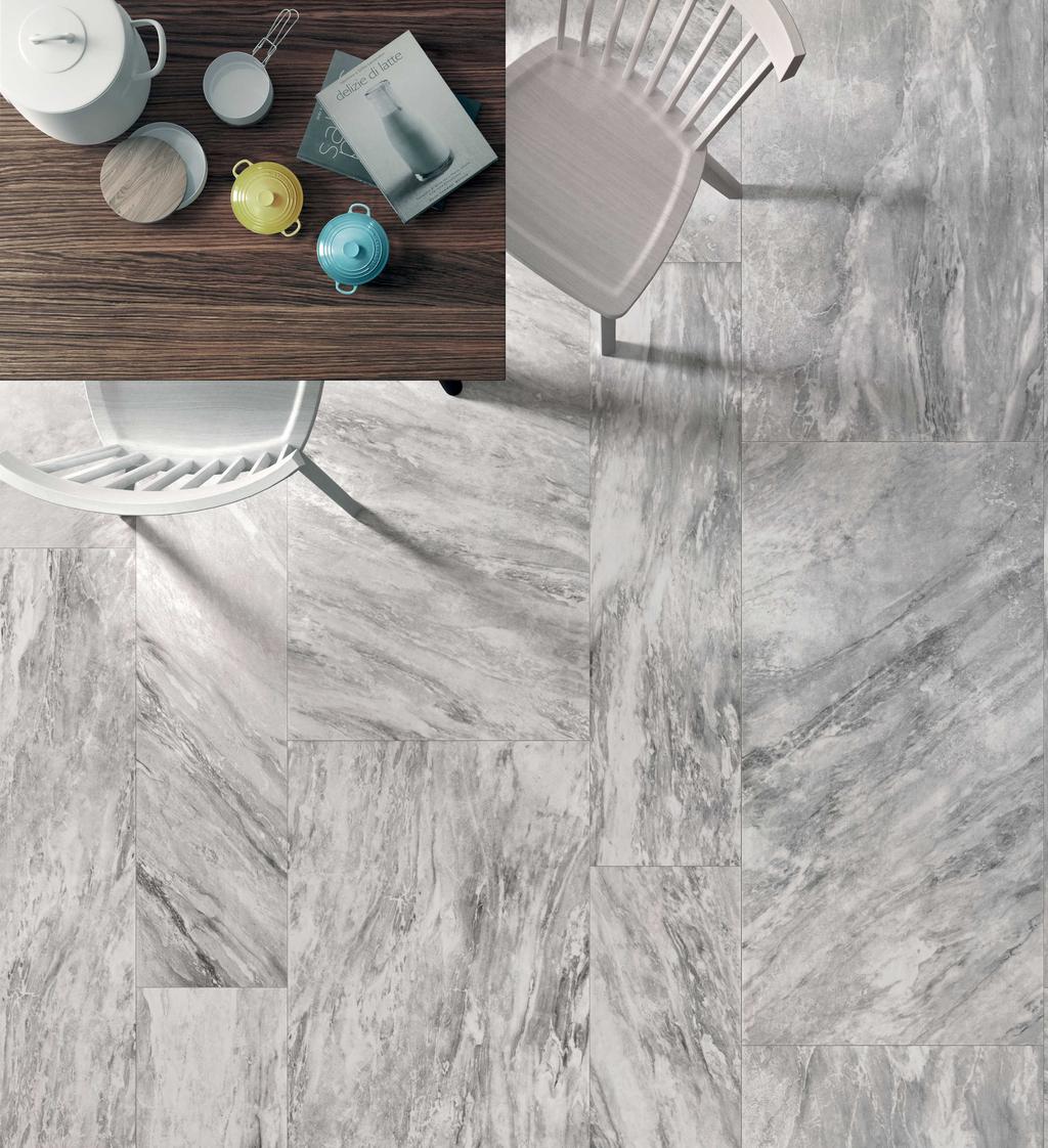 TEMPESTA FINISHES Our porcelain-marble tiles are available in a variety of finishes, including honed, matte, and high-gloss, allowing you to fine-tune your design to perfectly