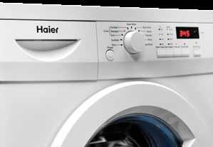 Anti-bacterial Haier front load washing machines use a long lasting anti-bacterial