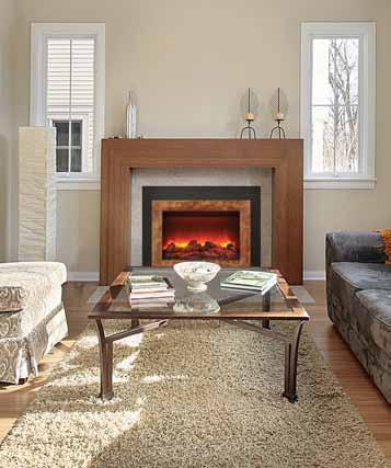 com INS-FM-34 electric fireplace with Mixed flame and