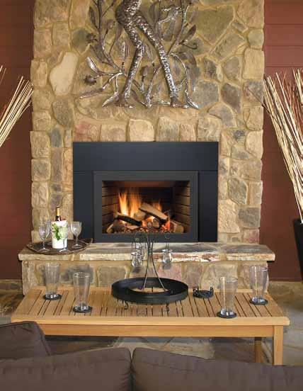Gas Models Direct Vent insert Abbot 30IN gas fireplace with logs Abbot 30IN gas fireplace with Rock and glass media and Design