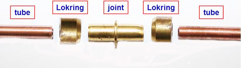Select the Correct Lokring Size and Material for Service About the Lokring Fittings The Lokring Fittings are composed of a Joint, and two Lokrings.