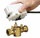 Heating Controls Motorised Valves Honeywell Timers and Programmers Snap-on actuators can be removed at the push of a button Manual lever and valve position indicator 808785 22mm 2 Port Valve 37.