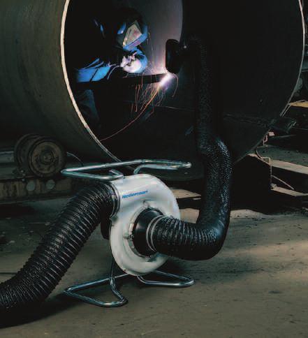 These fans will extract weld fume, steam, dust or can be