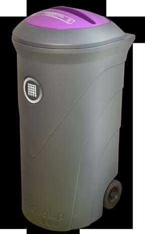 Secure paper bins security Secure lock system ensures the bin is never left unlocked.