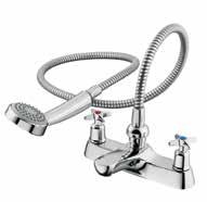 bath filler New range, based on proven body designs optimised for flow performance to meet BS EN 200. Screw-down valve with crosshead handles.