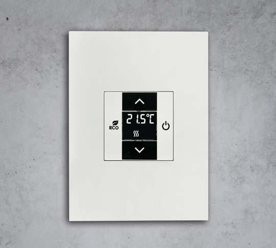 In ECO mode, the temperature is automatically lowered at night or when the house is empty.