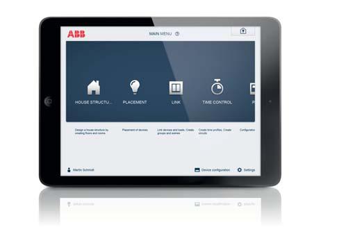 Everything is possible The unique user interface has been developed especially for ABB-free@home.