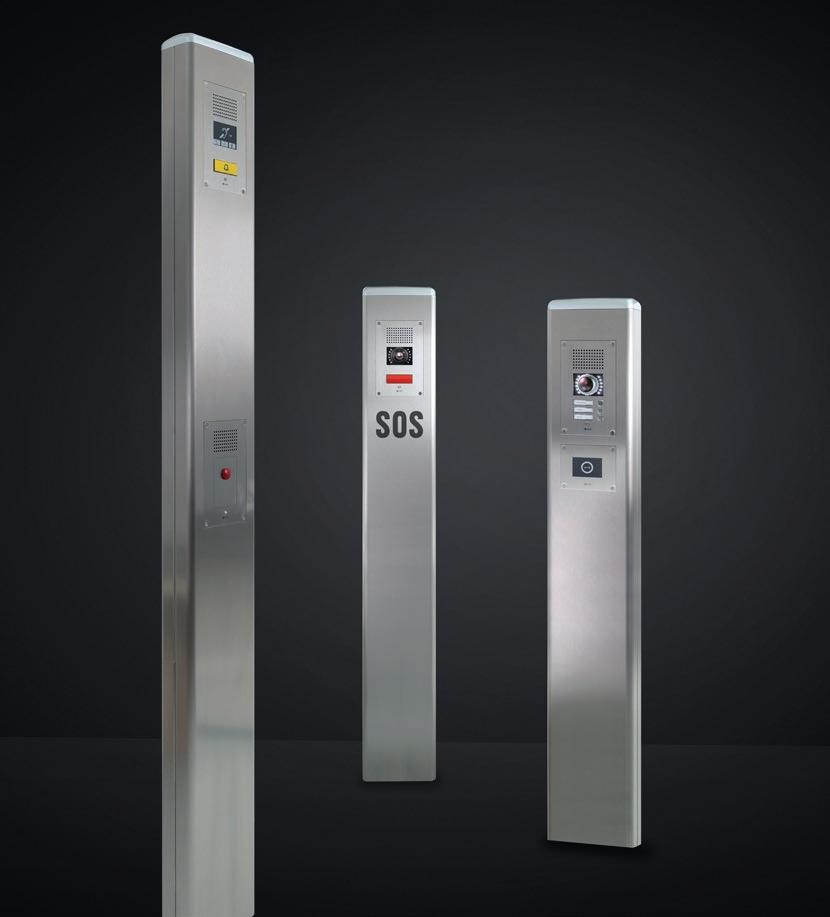 Column CS-THREE Choose your station Every vandal resistant Intercom station of Series WS can