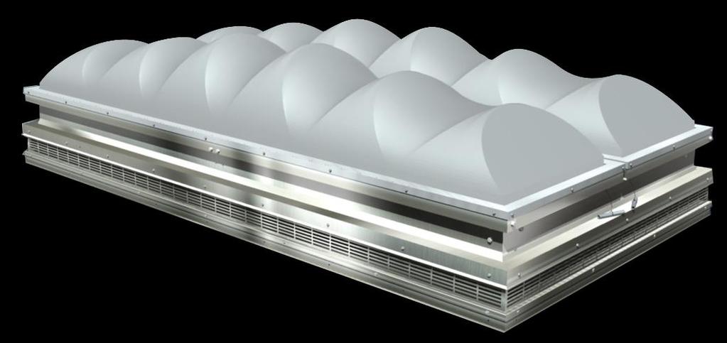 Polycarbonate domes with unique Skywave design Dampening speed control