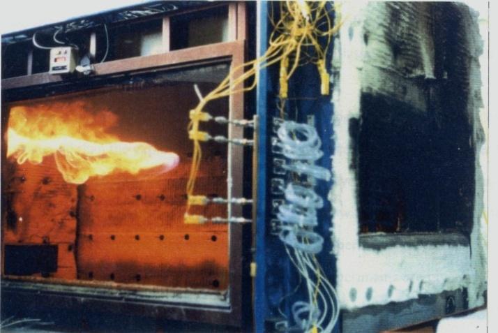 compartment which is quickly consumed. Once most of the available oxygen is consumed, the fire will transition to smoldering, releasing large amount of CO and excess pyrolyzates.