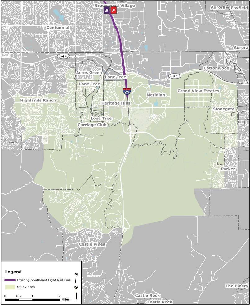 Purpose and Need The purpose of the Southeast Extension is to extend transit service from the existing end-of-line LRT station at Lincoln Avenue south to RidgeGate Parkway.