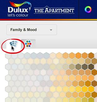 To view color moods, choose between
