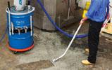 Electrically operated all purpose vacuums aren't designed for use in industrial environments. As a result, motors wear out quickly and impellers clog.
