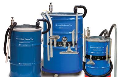 htm quickly to any closed head 30, 55 or 110 gallon drum. Its high powered vacuum fi lls a 55 gallon drum in less than two minutes.