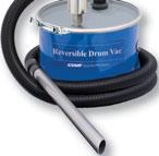 The Reversible Drum Vac does not use electricity and has no moving parts, assuring maintenance free operation.