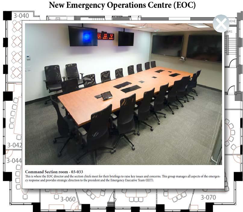 New Emergency Operations Centre (EOC) CNSC has upgraded its EOC with state-ofthe-art video screens and