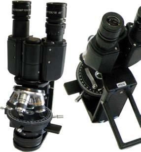 Compensators 1/4ƛ, ƛ Mechanical Stage Round rotating stage with slide clips X-Y