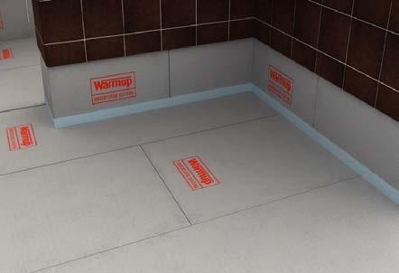 3 4 Recommended Step - Install Warmup Insulation Board over the subfloor referring to their installation instructions.