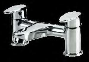 MATCH WITH THE ORBUS SHOWER RANGE ON PAGE 66 TAPS & MIXERS ORBUS BASIN MIXER WITH SPRING