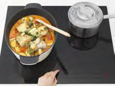 Power booster on 2 zones with intense heat to stir fry and boil fast. Power management to adjust the pre-set power output suitable for different installation requirements.