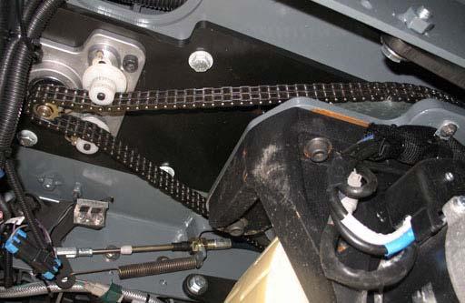 DRIVE WHEEL PIVOT LUBRICATION The drive wheel pivot is located directly above the drive wheel.