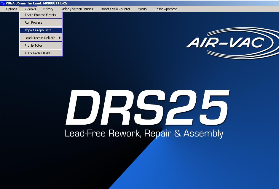 DRS25 User s Guide Chapter 6: Profile Tutor Software 9.