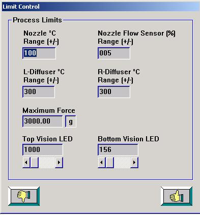 To set and/or activate lighting of the vision system in the Teach screen click on the Hardware-Processes icon.