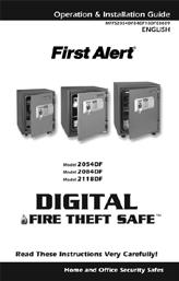 Overview of Your Safe WELCOME! Your new First Alert Fire Theft Safe will provide years of safe and secure protection for your valuables, important documents and other personal items.