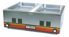 RedHots Food Warmers and Cookers/Warmers All stainless steel exterior for beauty and durability. Rectangular heat well and round heat well openings are offered.
