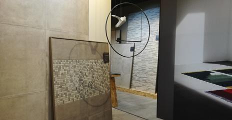 Marazzi & Ragno Powder, the new ceramic floor and wall tile by Marazzi (picture on top), is a reinterpretation of urban concrete in porcelain ceramic.