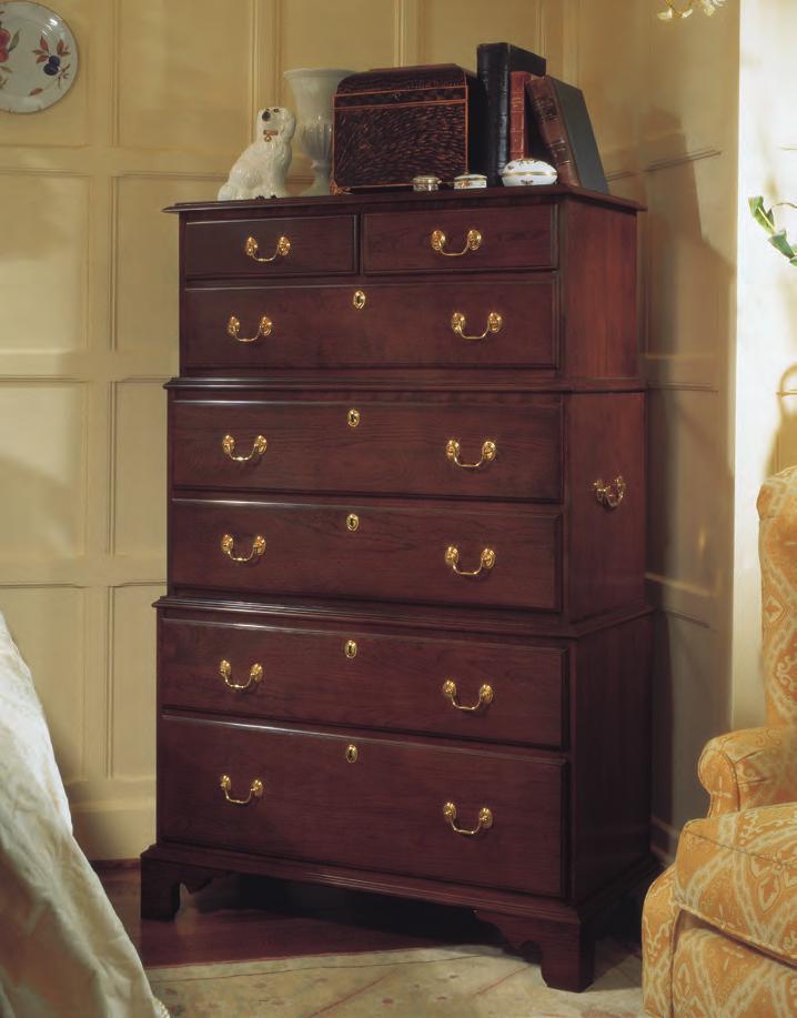 722 Hudson Valley Tier Chest 39W 19D 59H Seven drawers.