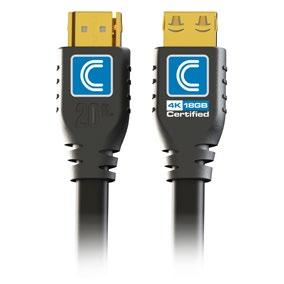 HDMI Cables Pro AV/IT Certified 18G 4K High Speed HDMI Cables with ProGrip Comprehensive s Pro AV/IT Certified full 18Gbps 4K (End to End) HDMI Cables provide full UHD with Deep Color and High