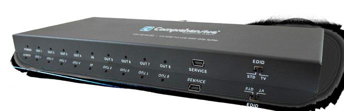 Splitters & Audio 1:2, 1:4 & 1:8 HDMI Full UHD 4K60 18G Splitters (YUV:444) Comprehensive s HDMI 1: 2, 1: 4 & 1: 8 Splitters support Ultra-High-Definition (UHD) 4K @ 60Hz 2160p!