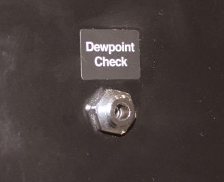 Checking the Dewpoint It is a good idea to monitor the dewpoint performance of your dryer periodically with a calibrated portable dewpoint monitor, to ensure it is performing at maximum capacity.