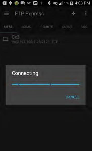 CONNECT THE LOCAL PHONE OR TABLET TO THE SAME WIFI NETWORK AS THE CX-TOUCH.