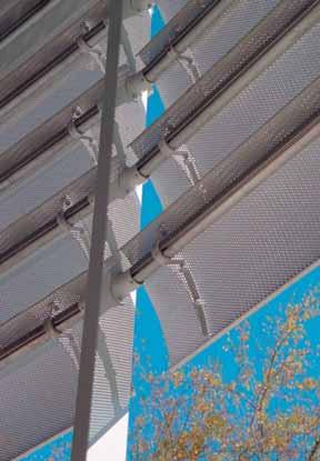 Faber Brise Soleil systems offer excellent design, functionality and comfort: EXTERNAL BRISE SOLEIL Performance - Optimal shading performance and easy to adapt to specific project requirements.