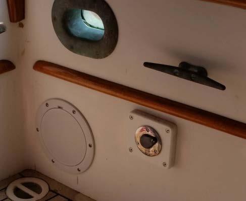 Turn on the propane tank located on flybridge under the forward port seat. 2. Turn on the DC breaker labeled STOVE to activate the electrical components.