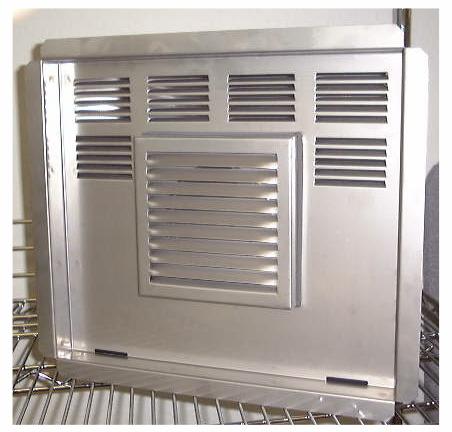 Connect the Category III stainless steel vent pipe from the top of the unit to the backside of this terminator to exhaust flue gases through the wall without a thimble.