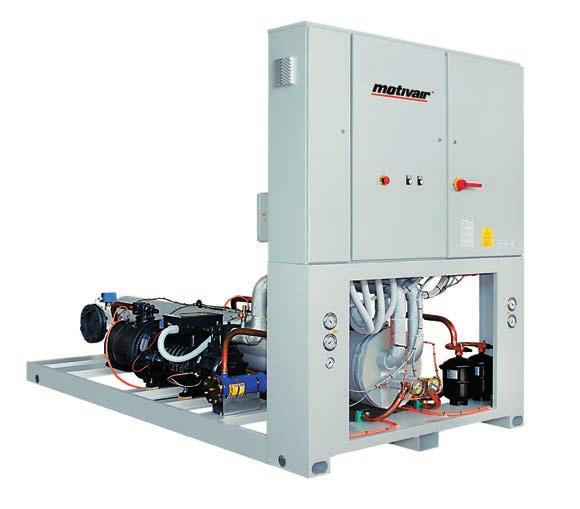 MLC & MLC-FC CHILLER FEATURES REFRIGERATION COMPRESSORS All MLC chillers feature two heavy duty, 3500-RPM semi hermetic screw compressors mounted in two completely independent refrigeration circuits.