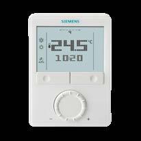 Variable air volume (VAV) systems Thanks to their selectable control signals, VAV-compatible room thermostats can be connected directly to a variety of devices, including VAV boxes, dampers and VAV